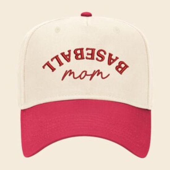 Embroidered Baseball Mom Upside Down Trucker Hat, Baseball Mom Trucker Hat, Game Day Trucker Hat, Baseball Trucker Cap, Baseball Mom Gift