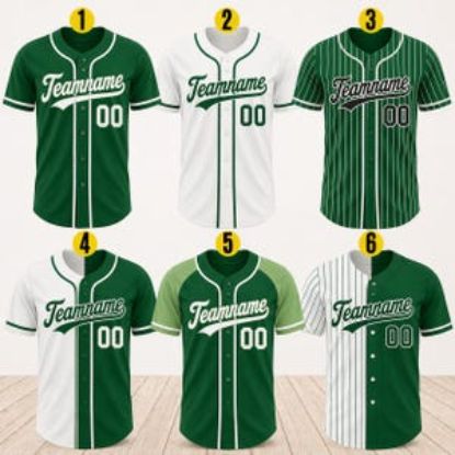 Custom Green Baseball Jersey, Personalized Name Number Shirt, Team Uniform, Baseball Style  Shirt Gift, Team Baseball Matching Green Shirt