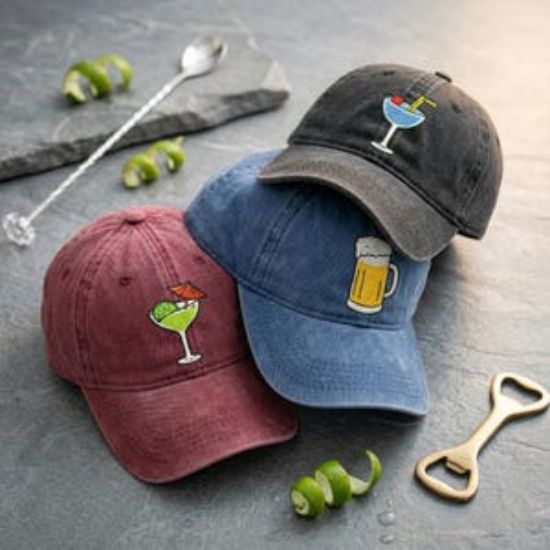 Funny Drink Embroidered Hat, Beer Cocktail Baseball Cap, Unisex Vintage Dad Hat, Bar Lover Gift, Whiskey Margarita Hat, Gift for Him Her