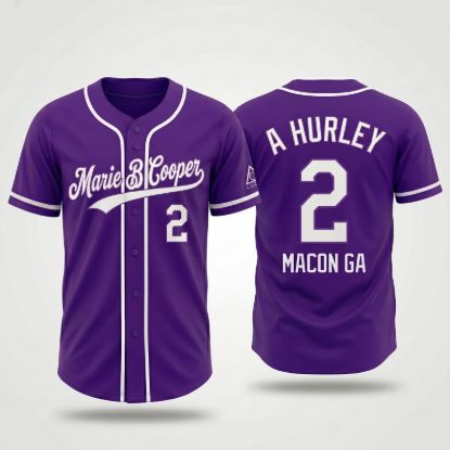 Personalized Purple Baseball Jersey, Custom Name and Number Purple Sports Shirt, Custom Team Jersey Shirt, Front and Back Print Jersey Gift