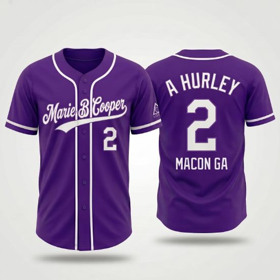 Personalized Purple Baseball Jersey, Custom Name and Number Purple Sports Shirt, Custom Team Jersey Shirt, Front and Back Print Jersey Gift