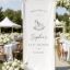 Personalized Fabric Baby Shower Welcome Banner, Custom Rocking Horse Decor Party Backdrop Polyester Banner